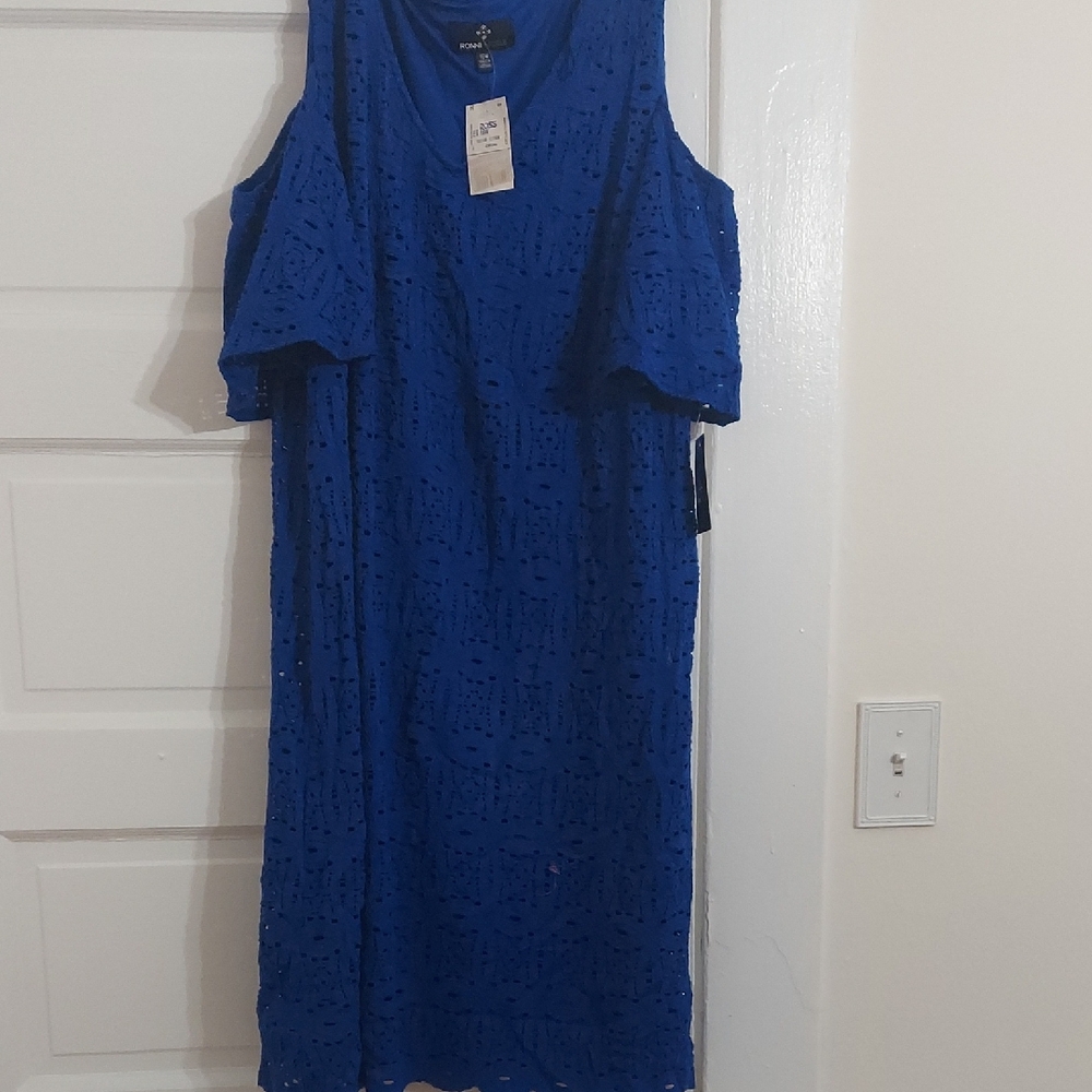 Ronni Nicole Royal Blue Mini Dress